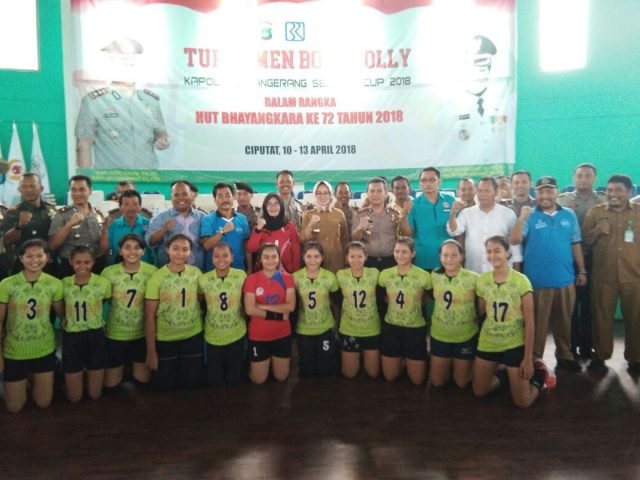 Turnamen Bola Volly Kapolres Cup Resmi Dibuka Walikota Tangsel