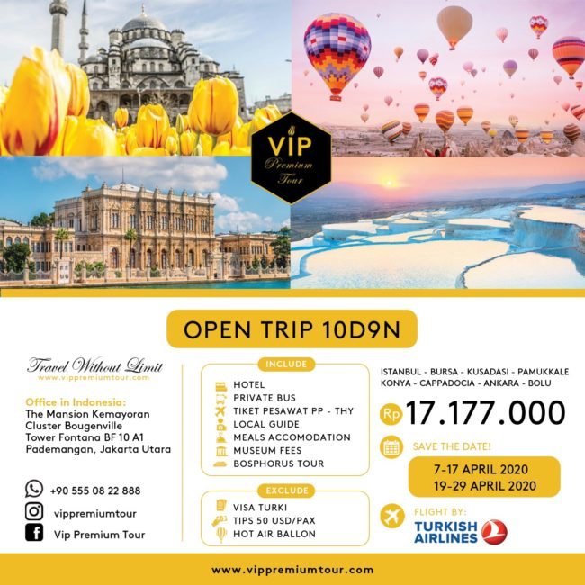 PT Global Premium Wisata (VIP Premium Tour) Agen Perjalanan yang Buka OPEN TRIP Festival Tulip Turki 2020