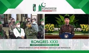 Buka Kongres XXXI, Jokowi: HMI Harus Tumbuh Bersama Zaman