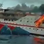 Kapal Laut Tujuan Ternate-Sanana Bermuatan 181 Penumpang Terbakar di Tengah Laut