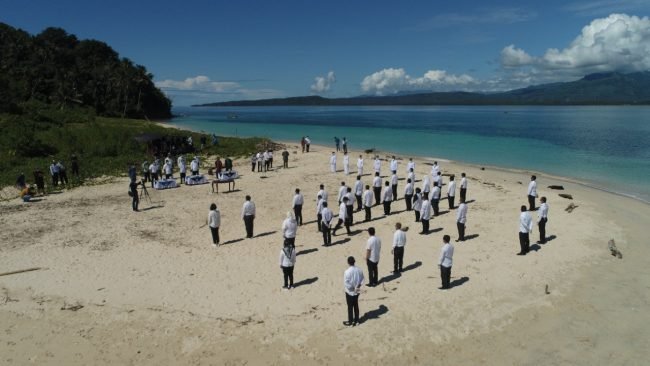 Objek Wisata Pulau Nanas Jadi Saksi Pelantikan 42 Pejabat di Lingkungan Pemkab Boltim