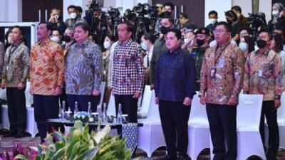 Airlangga Hartato Dampingi Presiden Jokowi Hadiri Mandiri Invesment Forum 2023