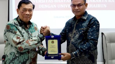 Unkhair Ternate dan Universitas Bhayangkara Jakarta Sepakati Kerjasama Strategis Penguatan Pendidikan dan Riset Hukum